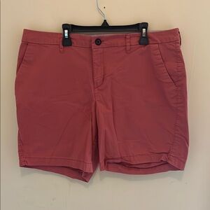 Old Navy Pink Bermuda Shorts Classic Cotton Blend